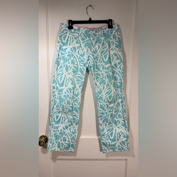 Lilly Pulitzer dragonfly print pants 100% Cotton - Picture 1 of 5